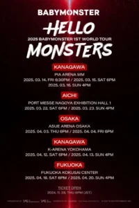 2025 BABYMONSTER 1st WORLD TOUR <HELLO MONSTERS> IN JAPAN